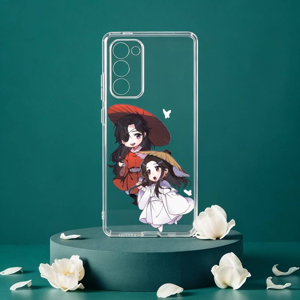Чехол для телефона 'Благословение Небесного Чиновника' для Samsung Galaxy S24 S25 S23 S22 S21 Plus S24 S25 Прозрачный чехол-крышка