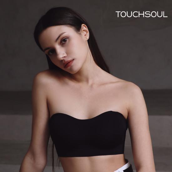 Бюстгальтер Touch Soul с открытыми плечами, 2 цвета (удлинительный крючок + прозрачный ремешок в комплекте)