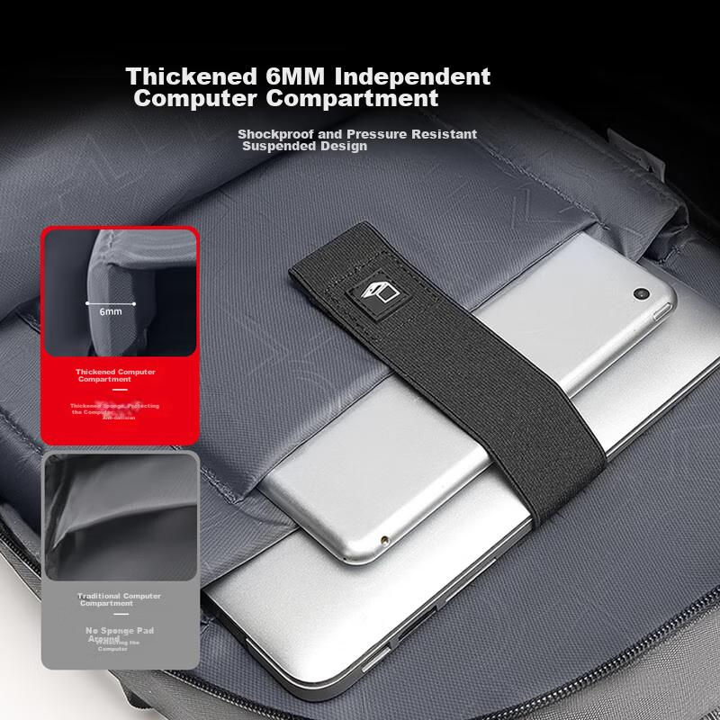 CROSSGEAR Suspended Load-Reducing Backpack, Swiss-Style Rucksack for Men And Women, Large Capacity Travel Laptop Bag, Student Schoolbag