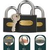 Keys Hardened Lock Beam Metal Iron Lock Drawer Cabinet Padlock Dormitory Door Lock Anti-Theft Lock