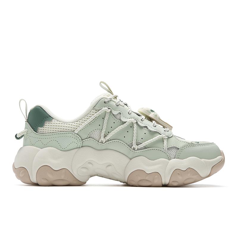 Fila FLUID 6 Амортизация Устойчивость к истиранию Покрытие Легкие Низкие Массивные кроссовки Женские Пресноводный зеленый F12W612137FDA