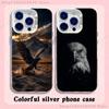 Cool Animal Eagle Art Phone Case For iPhone 17,16,15,14,13,12,11,Pro,Max,Plus,E,Air,Mini White Tpu Cover