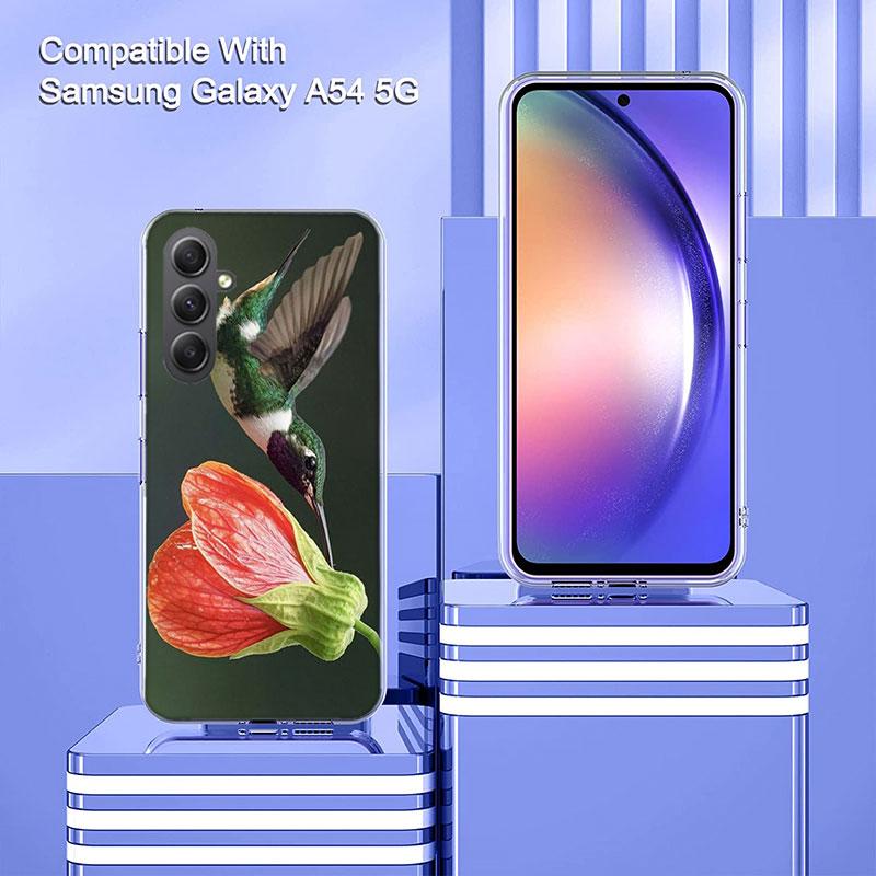 Чехол для телефона с колибри для Samsung A17 A37 A57 A07 A16 A26 A36 A56 A06 A02S A12 A22 A32 A52S A04S A14 A24 A34 A54 A03 A13 A33 A5