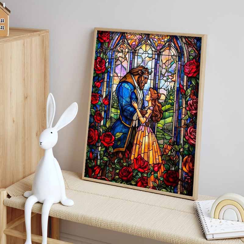 Disney Алмазная живопись Красавица и Чудовище 5D DIY Алмазная мозаика Мультфильм Вышивка Стразы Домашний декор Подарок