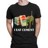 I Eat Cement Cursed Cat Funny Meme Lovers Gift Joke Mens Womens T-Shirts #NED