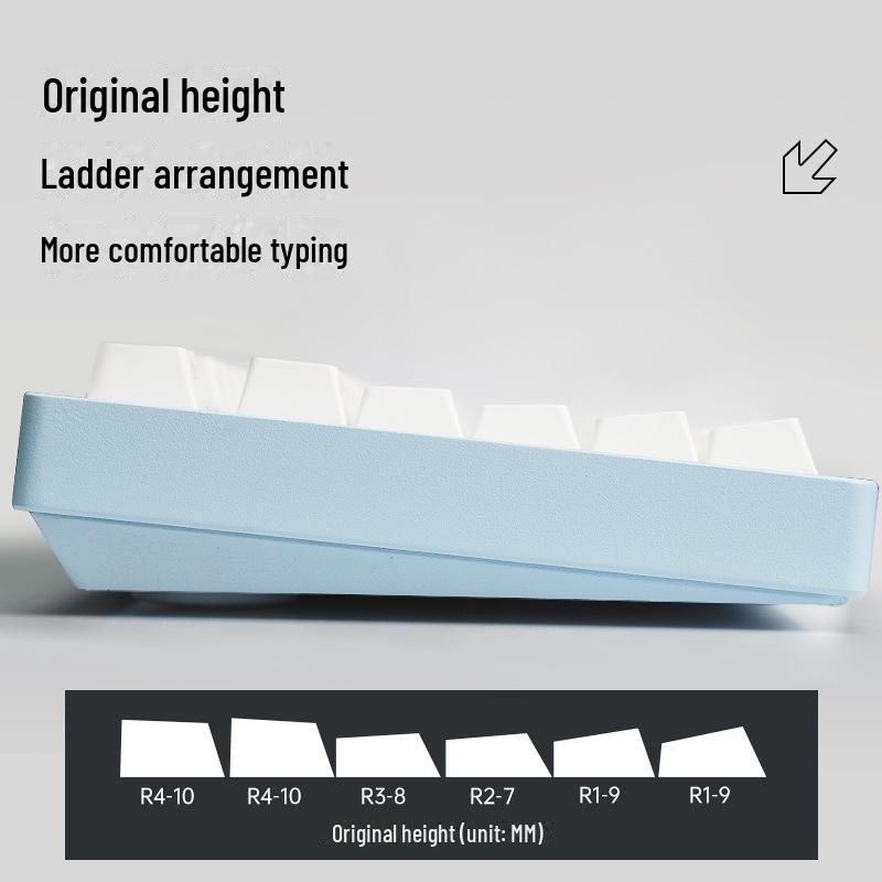 Гравированные колпачки для ключей LEOBOG: Оригинальная высота, пятисторонний сублимационный материал PBT, персонализированные колпачки для клавиатуры, полный малый набор.