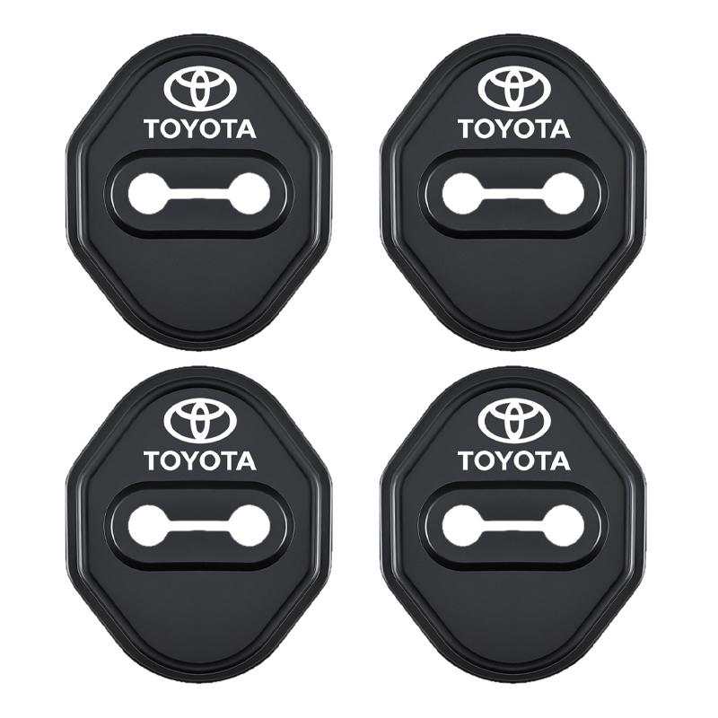 WTRK1 4Pcs Silicone Car Door Lock Cover Protector Anti-rust Dustproof Clips Interior Accessories for Toyota Corolla Camry RAV4 Avalon