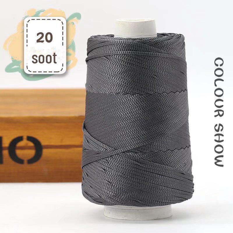 Легкая мерсеризованная хлопковая и льняная нить для шляп, обуви, сумок, подушек. Идеально подходит для изделий ручной работы с усовершенствованной шелковой нитью.