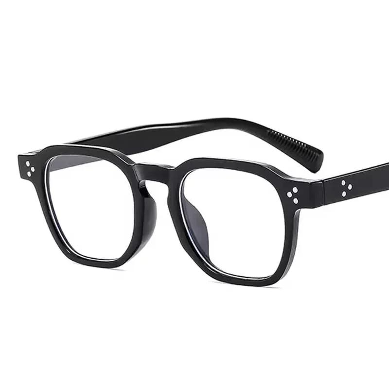 Retro Square Light Eyeglass Frame Women Men Transparent Unisex Glasses For Female Male