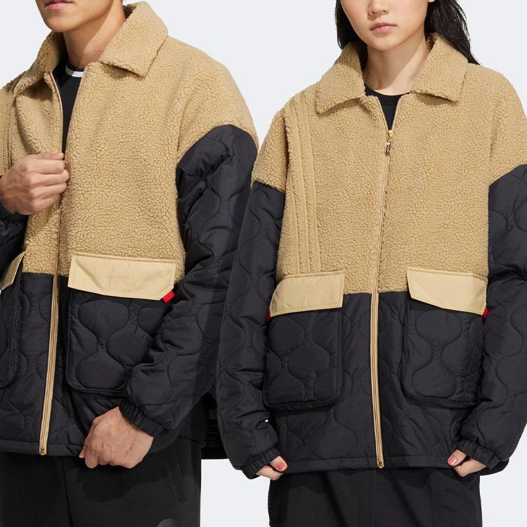 Adidas Куртка Neo со сращенным воротником на молнии Куртки унисекс Черный IQ1582