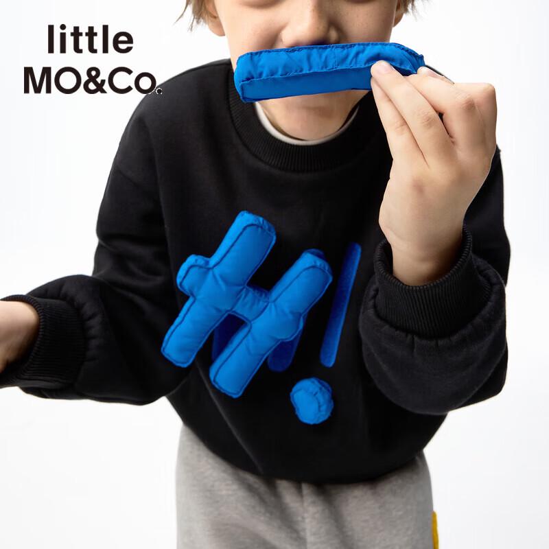 Little MO&Co. Fleece-Lined Kids' Letter Sweatshirt