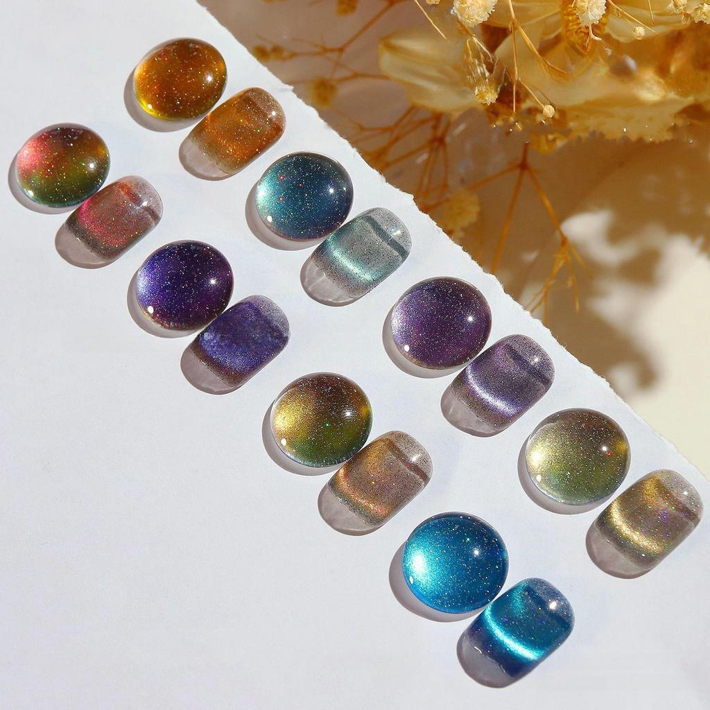 8 мл кошачий глаз магнитный лак для ногтей лазерный магнит синий кристалл УФ-светодиодный лак для ногтей для арт-дизайна маникюра