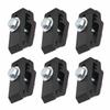 6pcs Truck Bed Cover Clamps 1112514 Aluminum Low Pro Truck   Mounting Clamps for Most Truck Beds