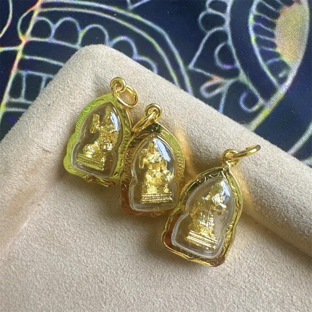 Тайская буддийская мини-статуэтка Приглашающей Богини - Аутентичный Храмовый Дизайн