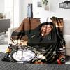 1Pc Michael Jackson Motorcycle Blanket Soft Throw Blanket For Home Bedroom Bed Sofa Travel Office Solid Christmas Blanket
