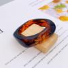 European and American Style Marble Pattern Exaggerated Acrylic Bangle Bracelet