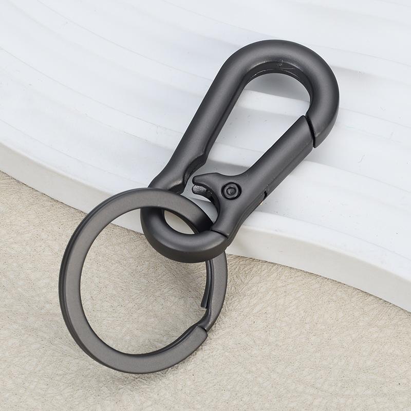 Premium Safety Mountaineering Buckle Creative Car Keychain Men's Waist Hanging Anti-Lost Key Chain Metal Hook Buckle Small Gift
