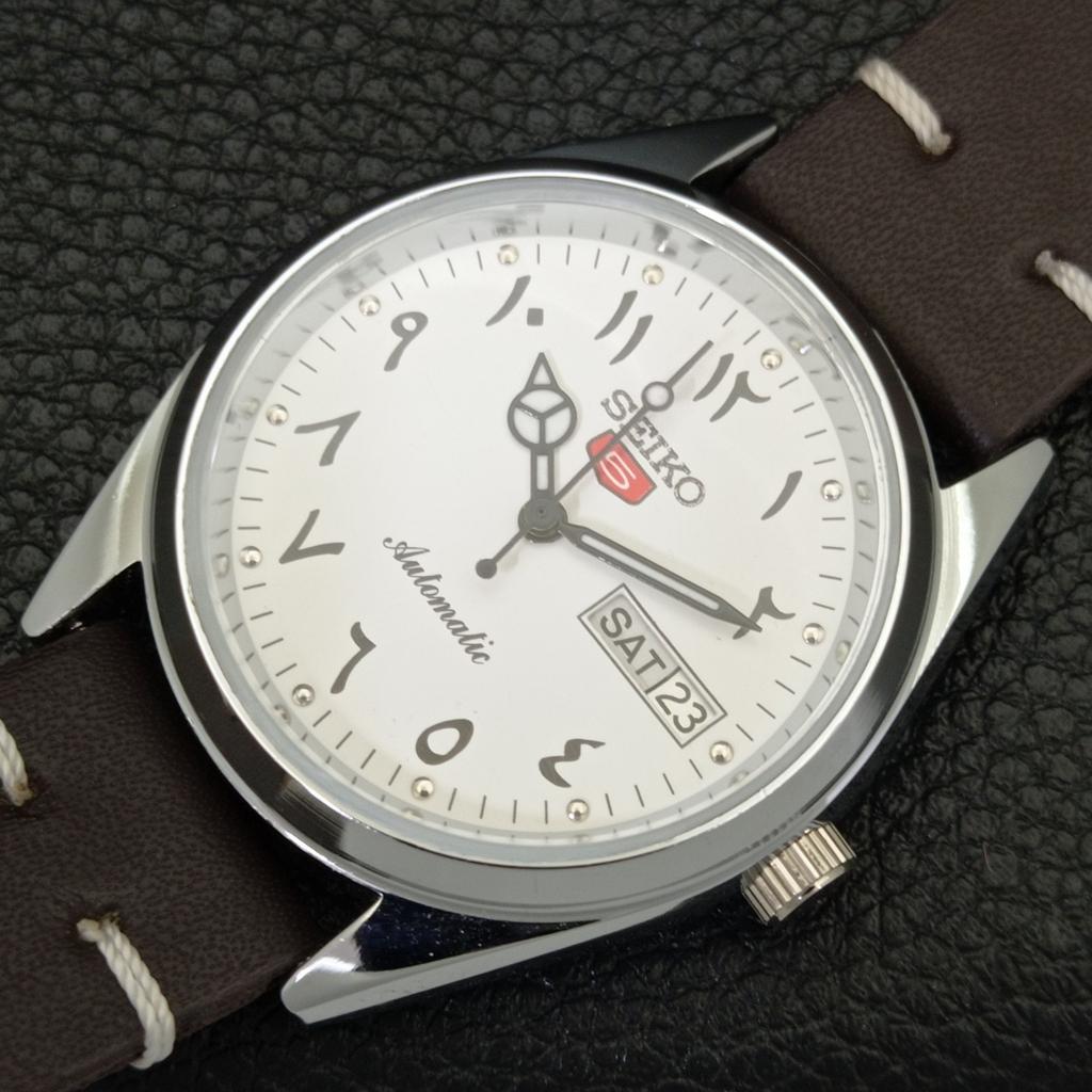 АВТОМАТИЧЕСКИЕ ВИНТАЖНЫЕ ВОССТАНОВЛЕННЫЕ МУЖСКИЕ ЧАСЫ SEIKO 5 6309A ЯПОНИЯ БЕЛЫЕ a441212-4 Sk-a441212