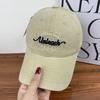 Letter Embroidery Autumn Baseball Cap For Men And Women, Wide Brim, Small Face, Big Head Circumference, Peaked Cap