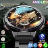 Новые спортивные смарт-часы с GPS 2025 для мужчин, 1,43-дюймовый HD AMOLED экран, компас, Bluetooth-звонки, пульсометр, водонепроницаемые смарт-часы для Android и iOS