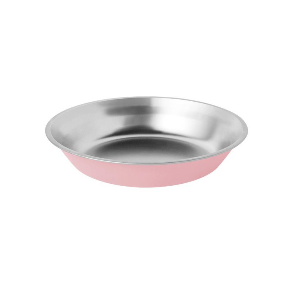 Wide Mouth Cat Food Bowls Anti-Tip Dog Food Dish Stainless Steel Dog Bowl Pet Drinking Feeding