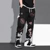 Spring and Autumn Drawstring Leggings Men's Net Celebrity Loose Hip-hop Nine-point Korean Version of The Trend of Sports and Leisure Overalls Pants