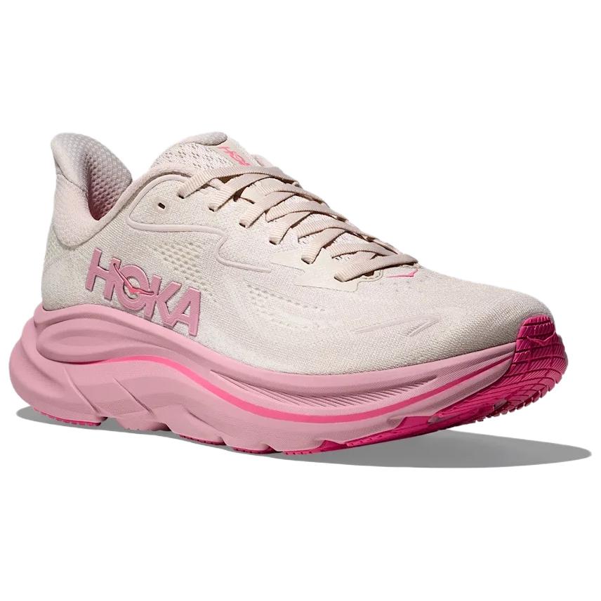 HOKA One One Clifton 10 Модные Удобные Нескользящие Прочные Кроссовки с Низким Верхом Унисекс Кроссовки для Бега Розовый 1162031-RMD