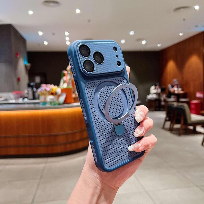 Магнитный чехол-подставка «Соты» для iPhone 17 Pro Max