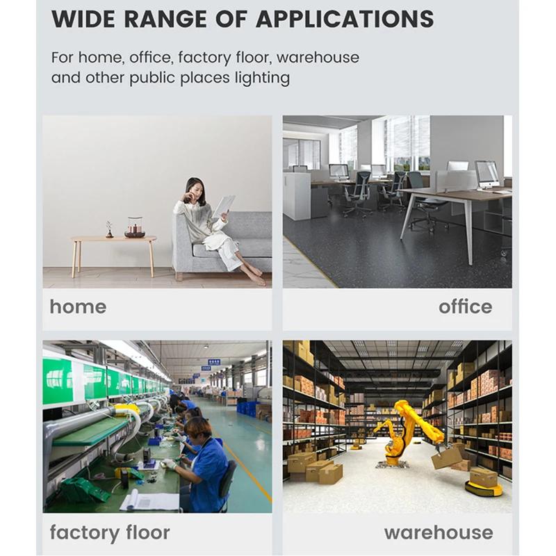 E27 Fan Shape Foldable 28W LED Bulb AC220V/110V Deformation for Home Ceiling Lights Warehouse and Garage White Light 6500K Bulb