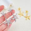 Bohemian Starfish Dangle Earrings Golden Starfish Drop Earrings Starfish Stud Earrings  Lady/Gifts
