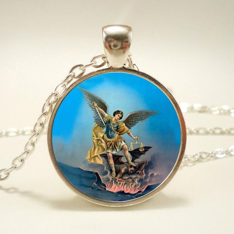 Ожерелье лидера Армии Бога Архангела Михаила, подвеска оккультного защитника архангела Михаила, оккультные украшения архангела Михаила