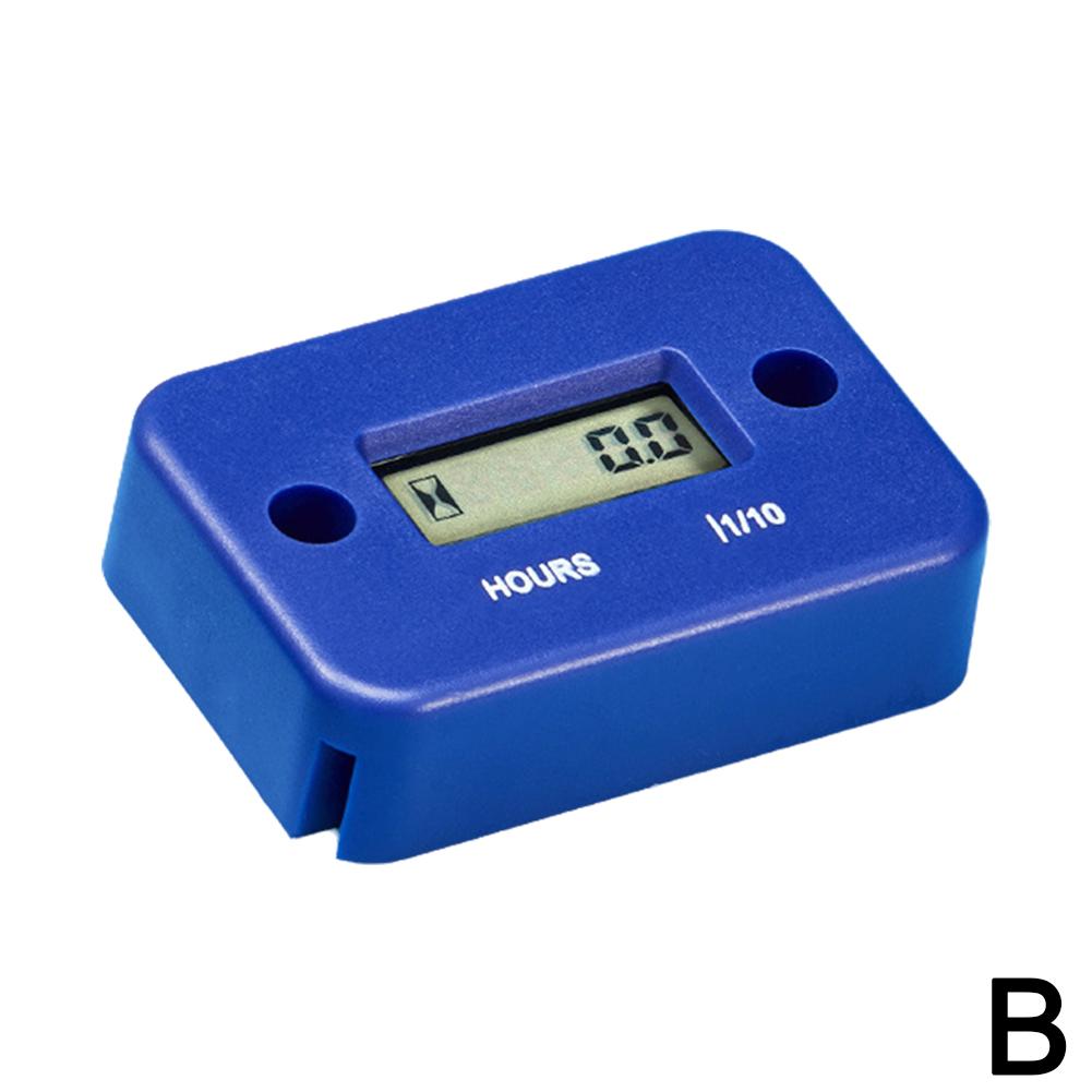 Мотоциклетные приборы Тахометр двигателя R Счетчик моточасов Водонепроницаемый ЖК-дисплей Цифровой датчик для автомобиля лодки R C5w8