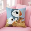 Kwaii Puffin Rock P-Дошковая наволочка с индивидуальной печатью, наволочка из матового флиса, на ощупь как детская кожа, экологичная сублимационная печать Cu