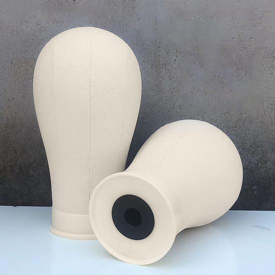 Canvas Block Head Kit Training Styling Mannequin Wig Head DIY Durable Foam Canvas Material Display Head Wig Stand