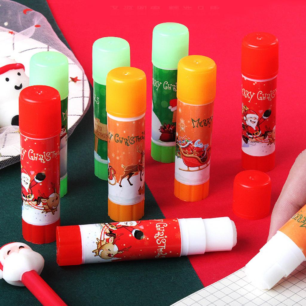 Christmas Solid Glues Sticks All Purpose White Gluesticks School Glues Sticks for Scrapbooking School Art Craft Project