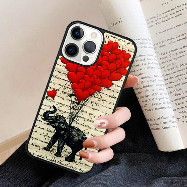 Очаровательный слоненок Чехол для телефона Задняя крышка для iPhone 16 15 SE2020 14 13 11 12 Pro Max mini XS XR X PlusS Fundas Coque
