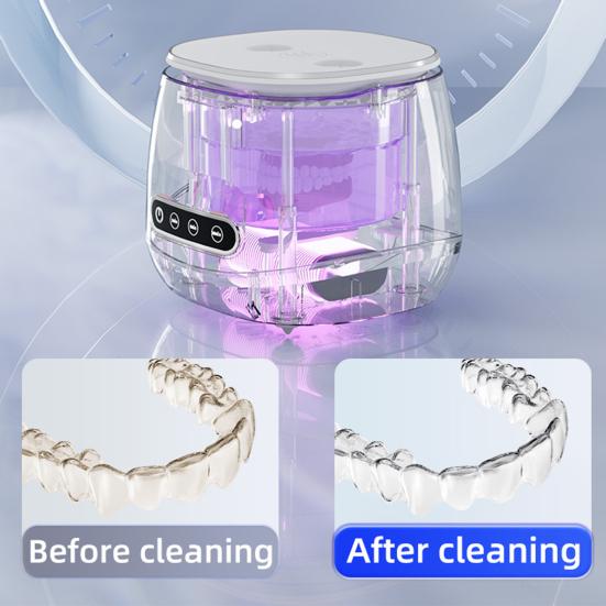 Yousheng Ultrasonic Brace Cleaning Machine 4-Cycle Cleaning 45kHz Power UV Lamps Quiet Operation Dental Cleaning Device