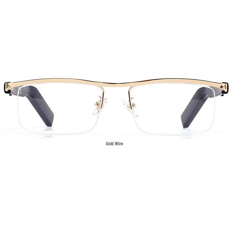 LG12 Smart Bluetooth AI Glasses with UV & Blue Light Protection for Business & Sports