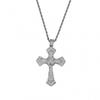 Hip Hop CZ Crystal Cross Pendant Necklace Men Women Gold Or Tone Chunky Chain Jewelry Accessory