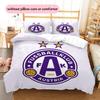 FK Austria Wien Pattern Bedding Quilt Set  Home Decoration  Gift (1 * duvet cover + 2 * pillowcase  without core)