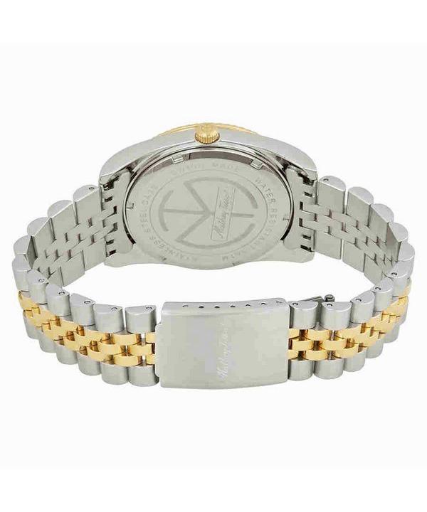 Mathey-Tissot Mathy III Двухцветные кварцевые мужские часы из нержавеющей стали с белым циферблатом H810BI