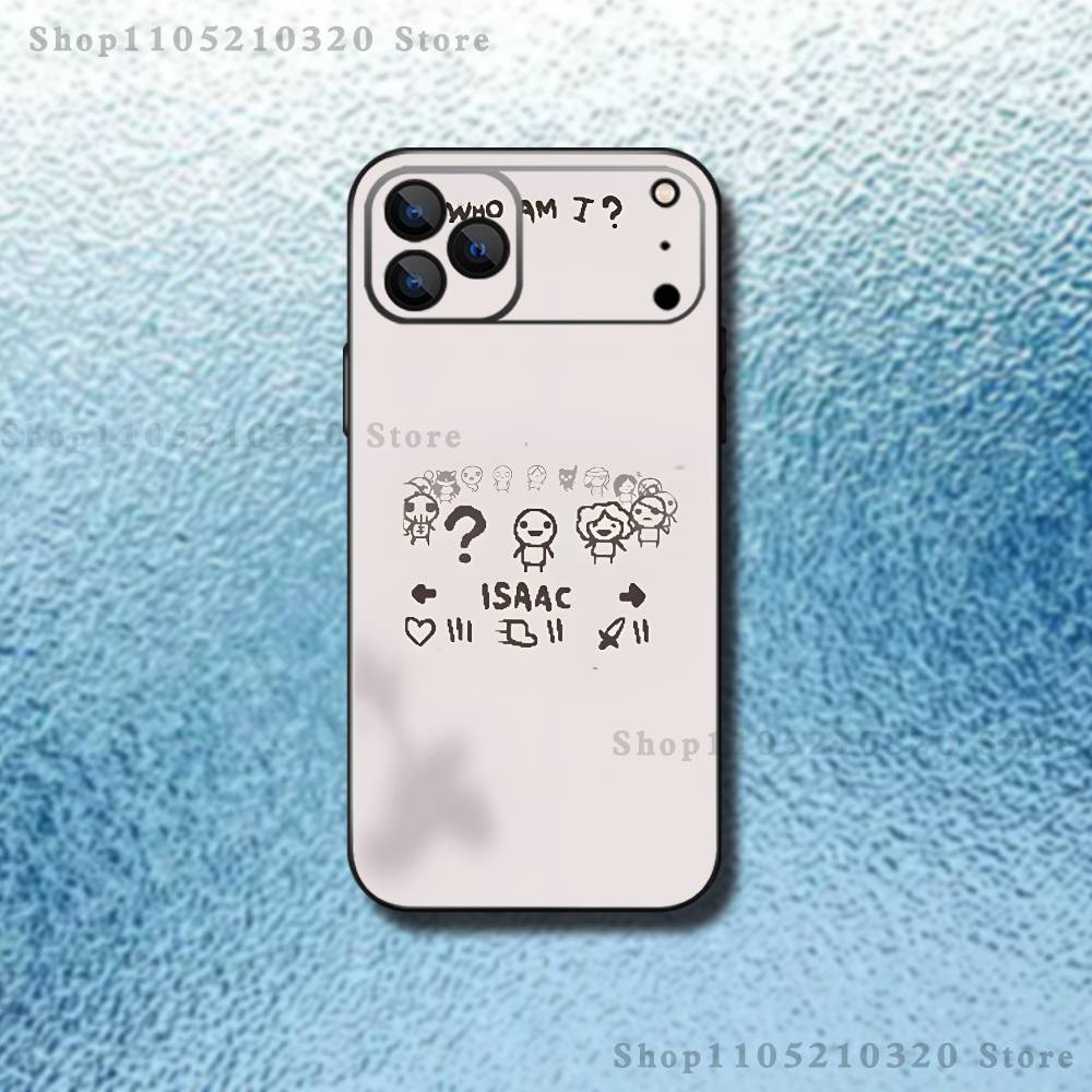 B-Binding of Isaac Phone Case For iPhone 17,16,15,14,13,12,11 ,Pro Max,XS,X,XR,SE,Mini,8,7,Soft Silicone Black Cover