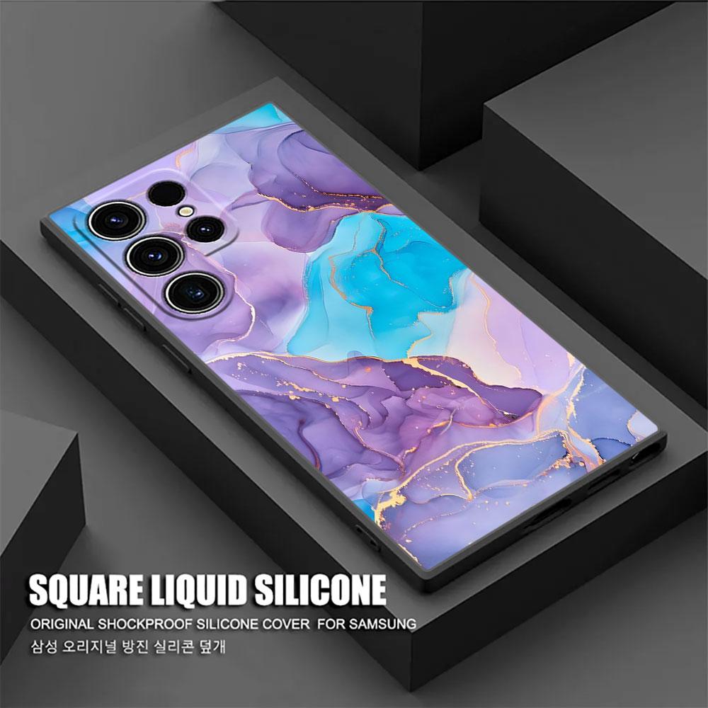 Акварельный Мраморный Узор S26Ultra Чехол Для Samsung Galaxy S26 S25 S24 S23 S20 S21 FE S22 Ultra Plus Чехлы Чехол Для Телефона