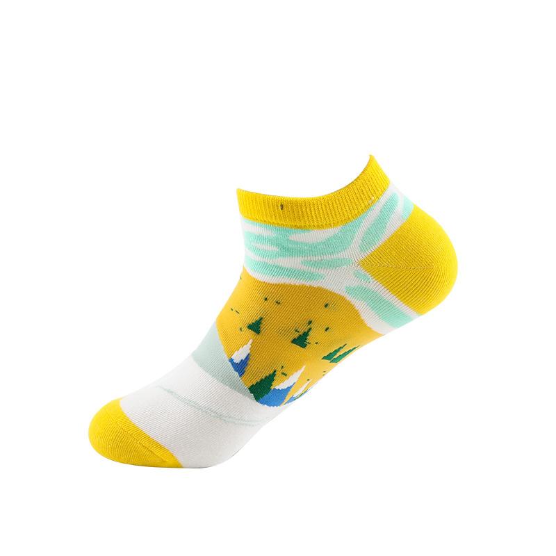 Мужские весенне-летние носки-лодочки нового стиля, уличные, хип-хоп, спортивные, с низкой посадкой, невидимые