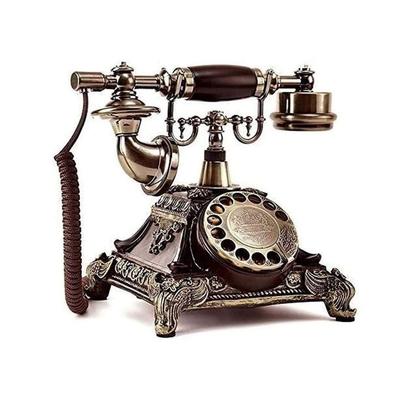 Домашний телефон Винтажный телефон Стационарный телефон Вращающийся диск Антикварная гостиная Антикварные вращающиеся винтажные телефоны