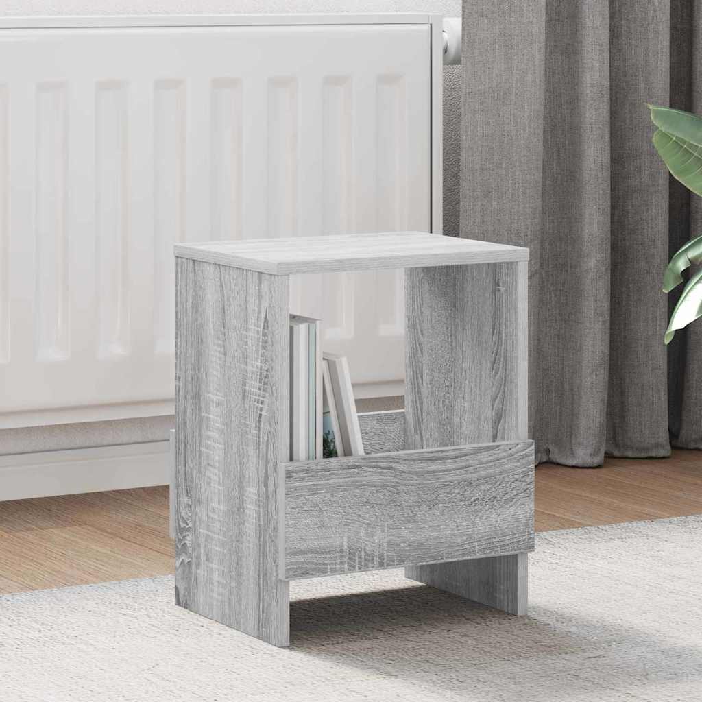 Magazine Shelf Grey Sonoma 35 x 30 x 45 cm