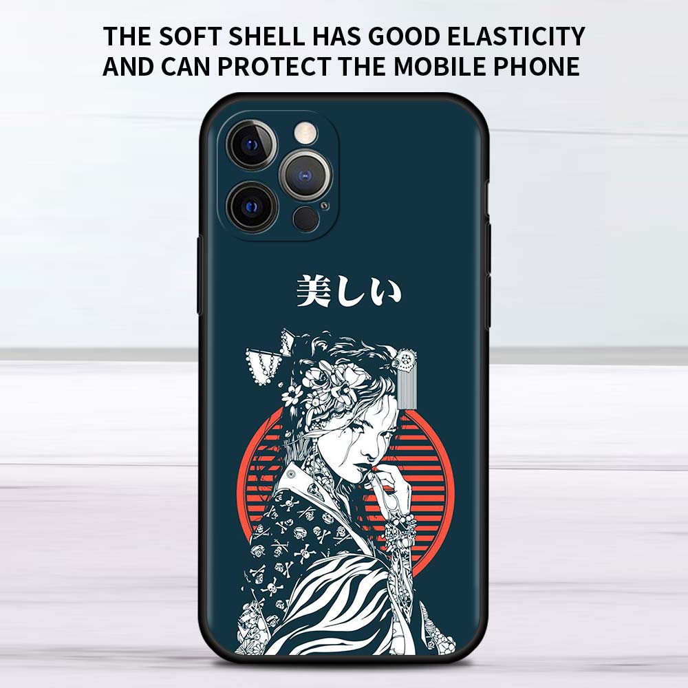 Чехол для телефона в японском стиле для iPhone Samsung Galaxy Redmi Xiaomi Oppo OnePlus Note SA 7 8 9 10 11 12 13 14 20 21 22 23 53 54 Pro Max Plus Ultra