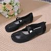 Черный Серебристый Красный Балетки Кроссовки Женские Разделенный Носок Балерина Таби Обувь для Ходьбы Женская Обувь Мэри Джейн Летняя