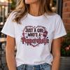 Just A Girl Who Loves Cherry Cola Cute Heart Graphic Streetwear T-Shirt