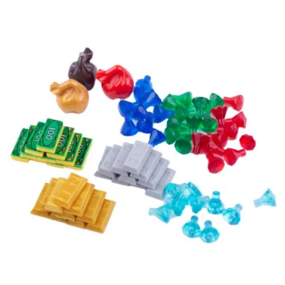 Городской Сокровищница Строительные Блоки MOC Доллары Наличные Золото Серебро Шахта Яйцо Прозрачный Алмаз Банкомат Сейф Мешок для Денег DIY Игрушки K037